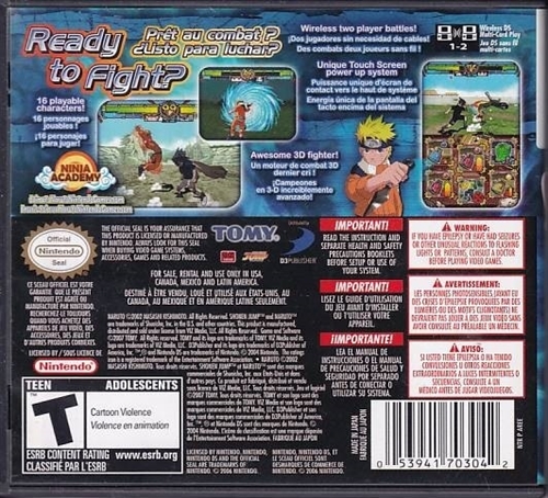 Naruto Ninja Destiny - Amerikansk Version - Nintendo DS (B Grade) (Genbrug)